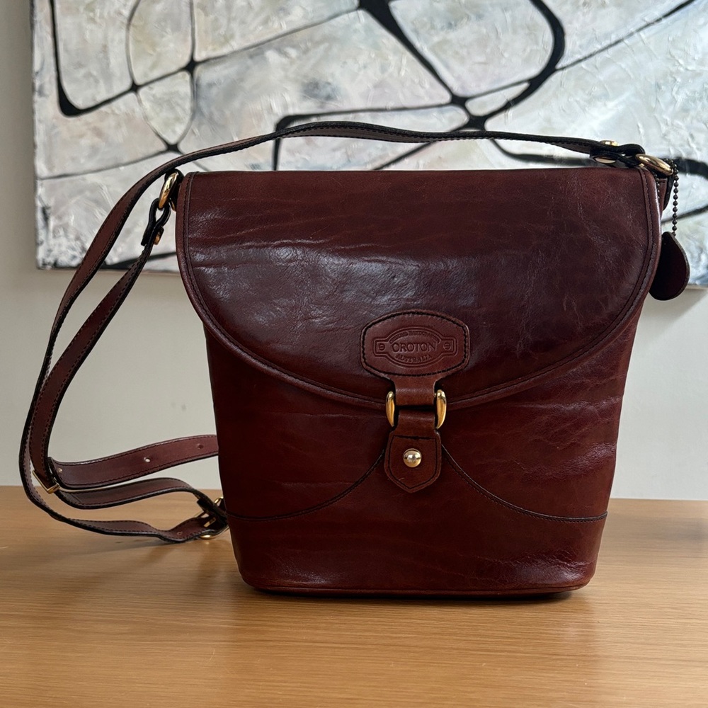 Orton Brown Leather Crossbody Bag